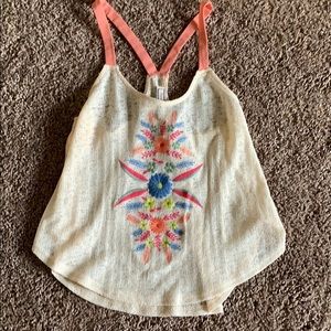 Cute Embroidered Razorback Tank Top!